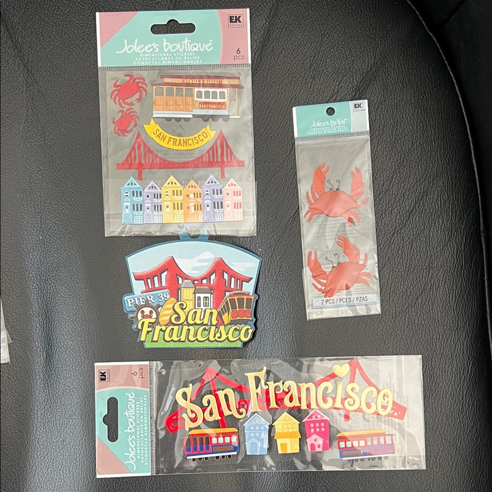 Jolee’s Boutique San Francisco Themed Stickers - Vintage - Scrapbooking